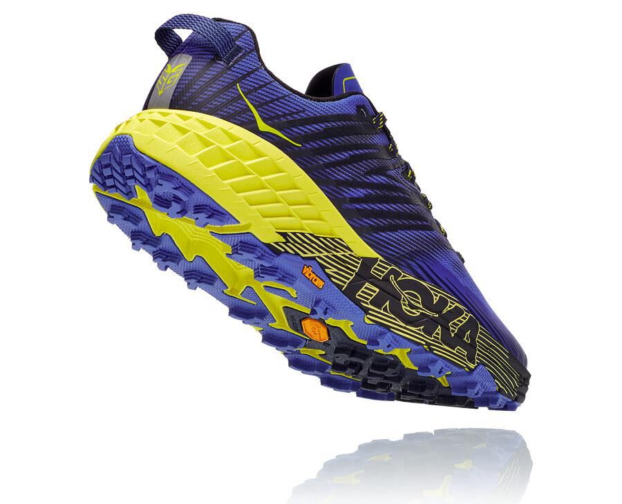 Hoka One One Trailove Tenisky Panske Modre/Zelene - Speedgoat 4 - 06152-JCPG